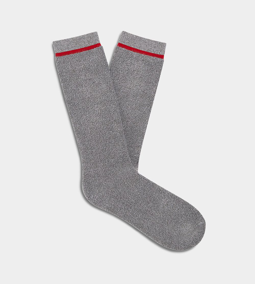 Ugg Kyro Cozy Crew - Mens Socks - Marled Grey - NZ (0827WOYCF)